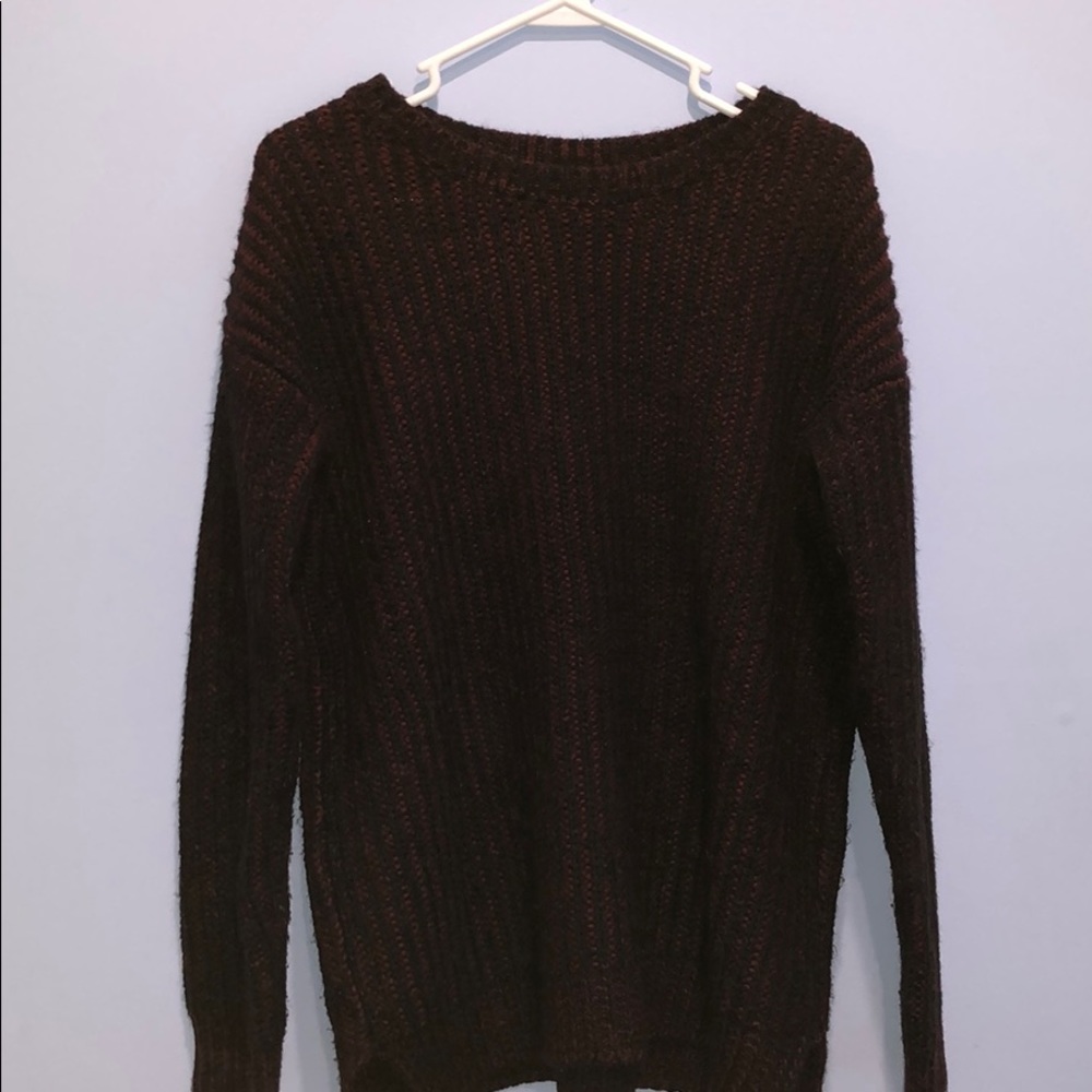 Forever 21 red and black sweater